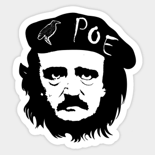 Edgar Allan Poe Che Guevarra Sticker